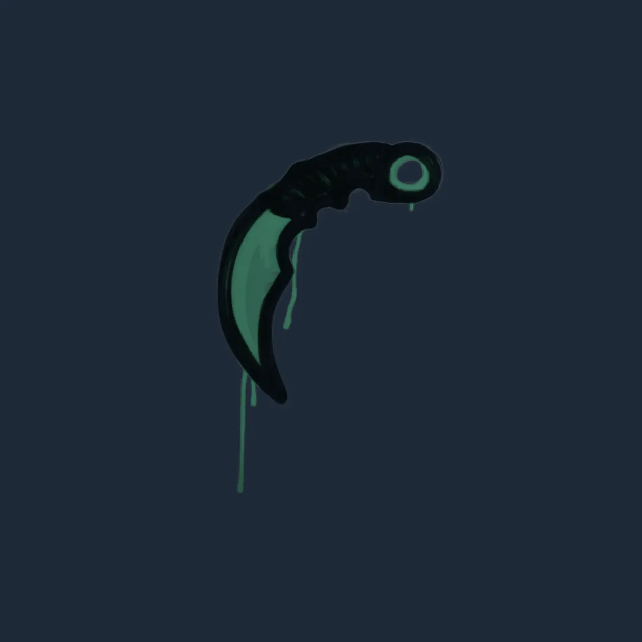 Sealed Graffiti | Karambit (Frog Green)