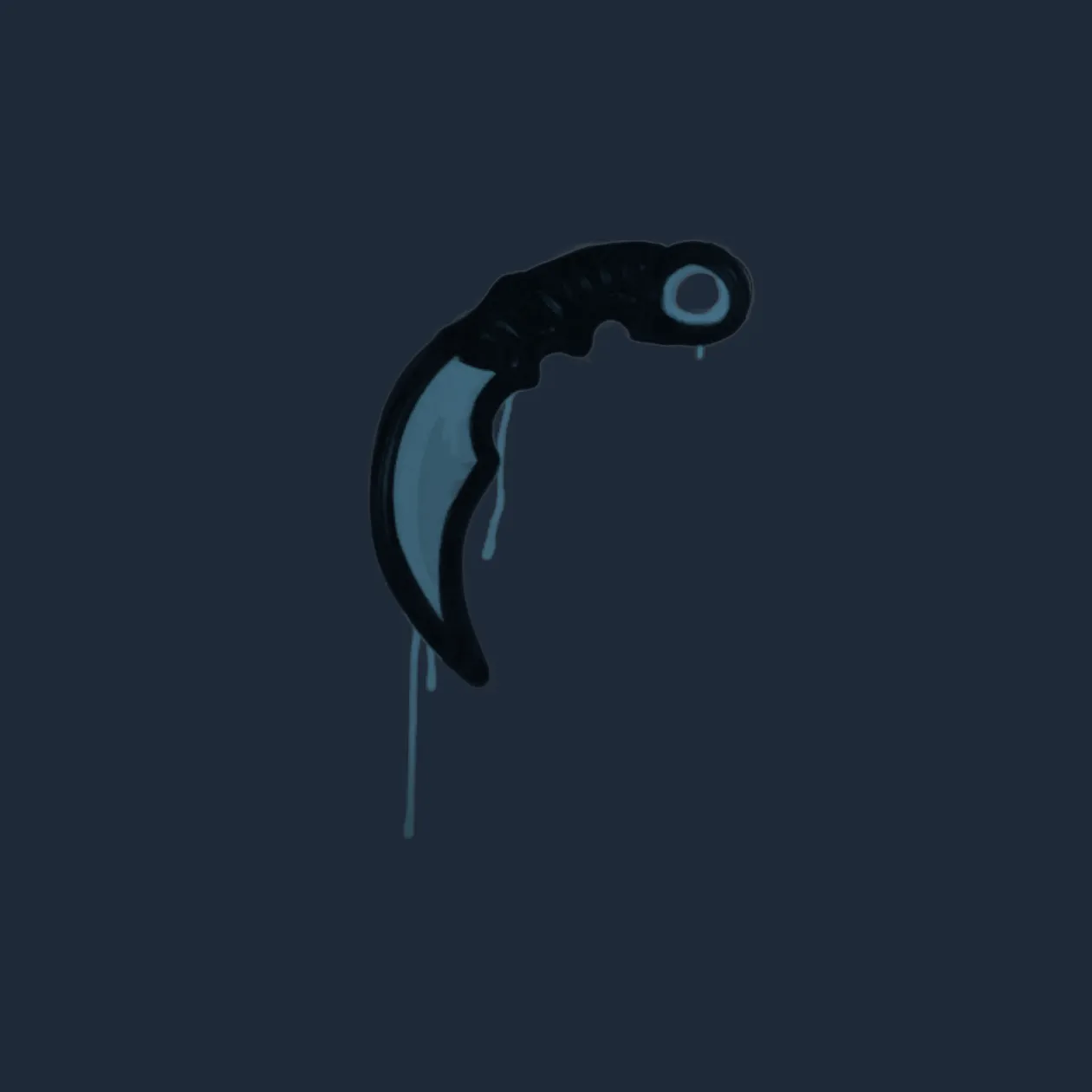 Sealed Graffiti | Karambit (Monarch Blue)