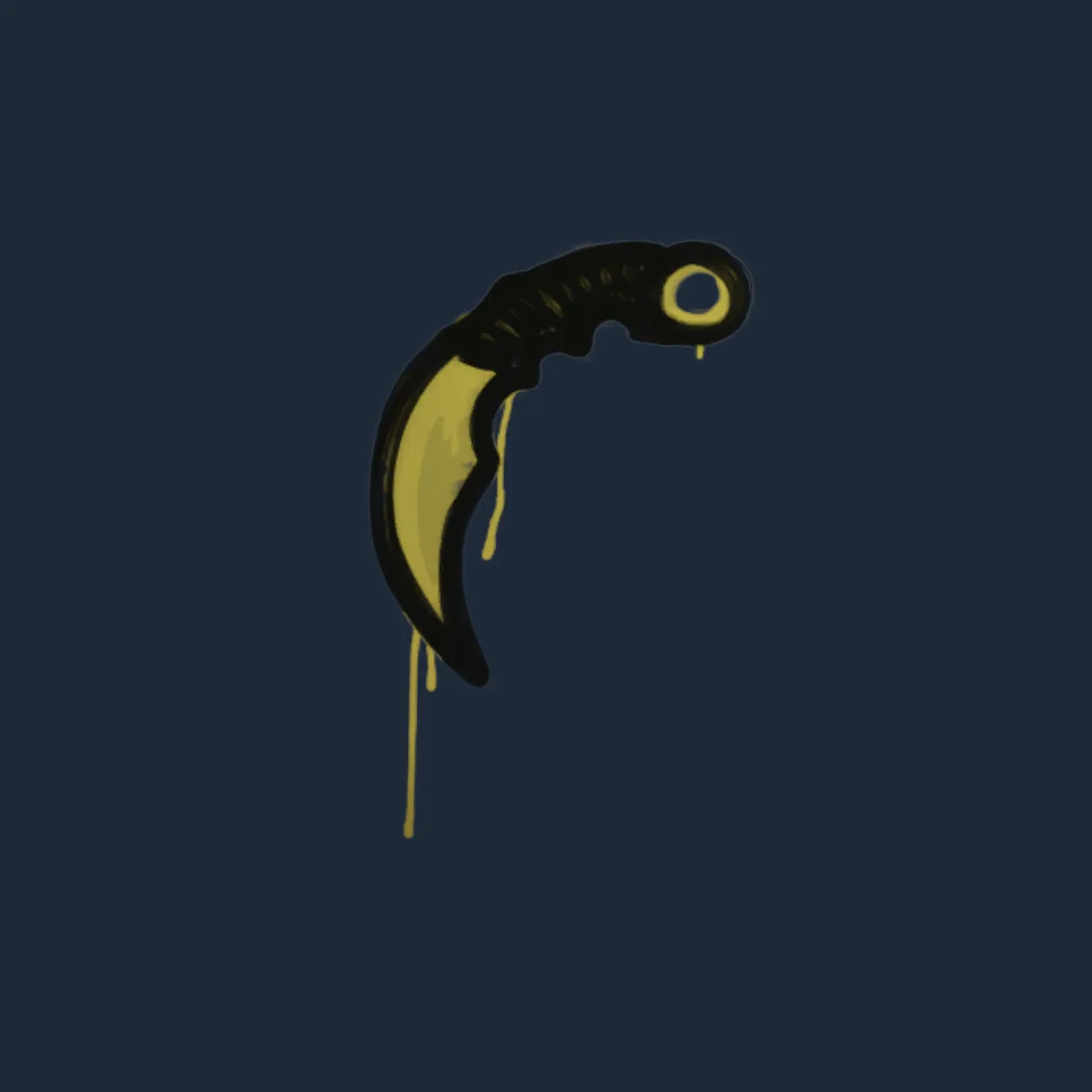 Sealed Graffiti | Karambit (Tracer Yellow)