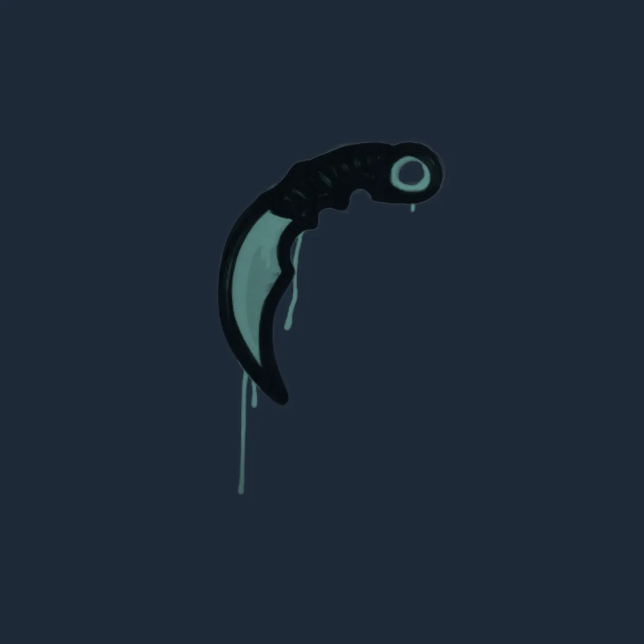 Sealed Graffiti | Karambit (Wire Blue)