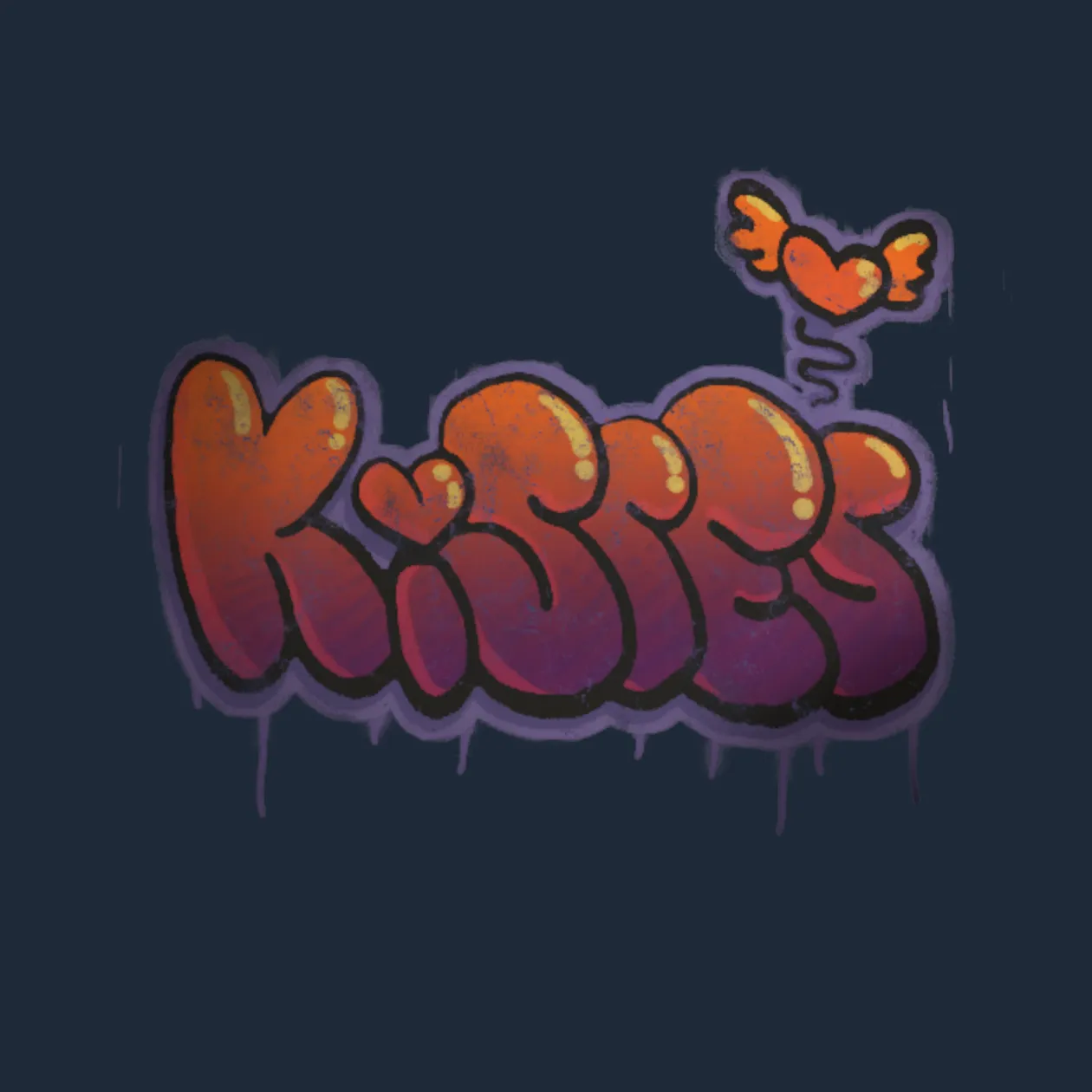 Sealed Graffiti | Kisses