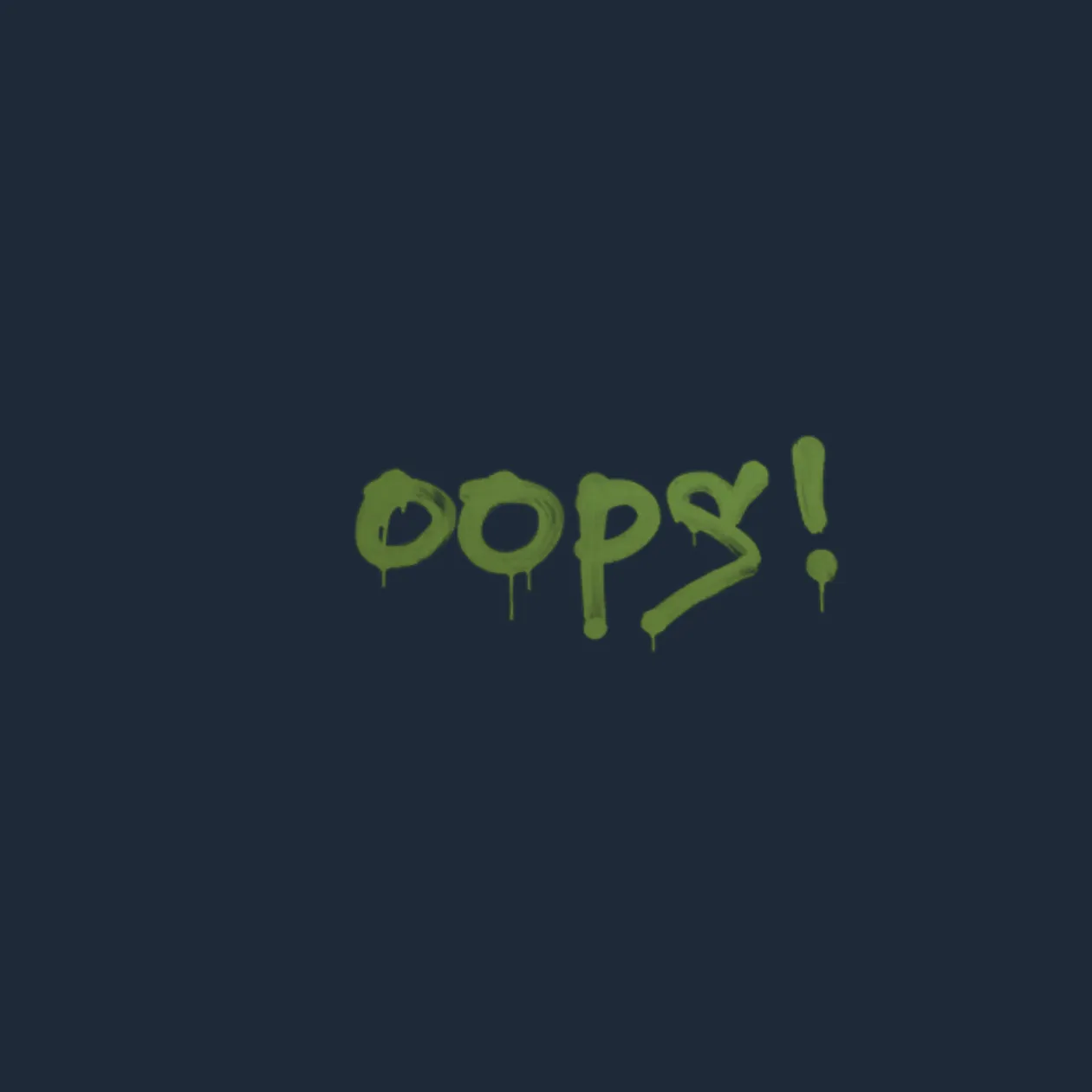 Sealed Graffiti | Oops (Battle Green)