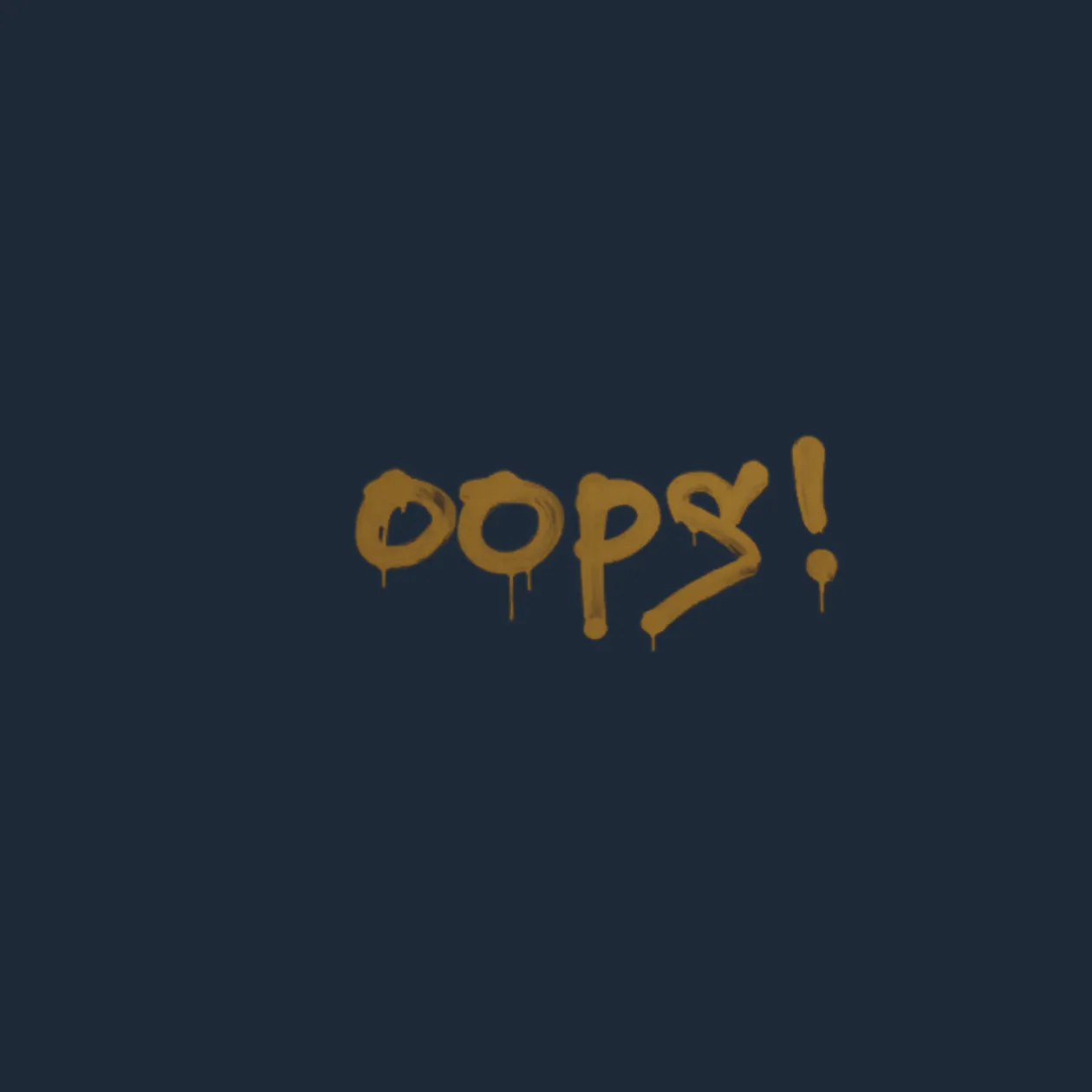 Sealed Graffiti | Oops (Desert Amber)