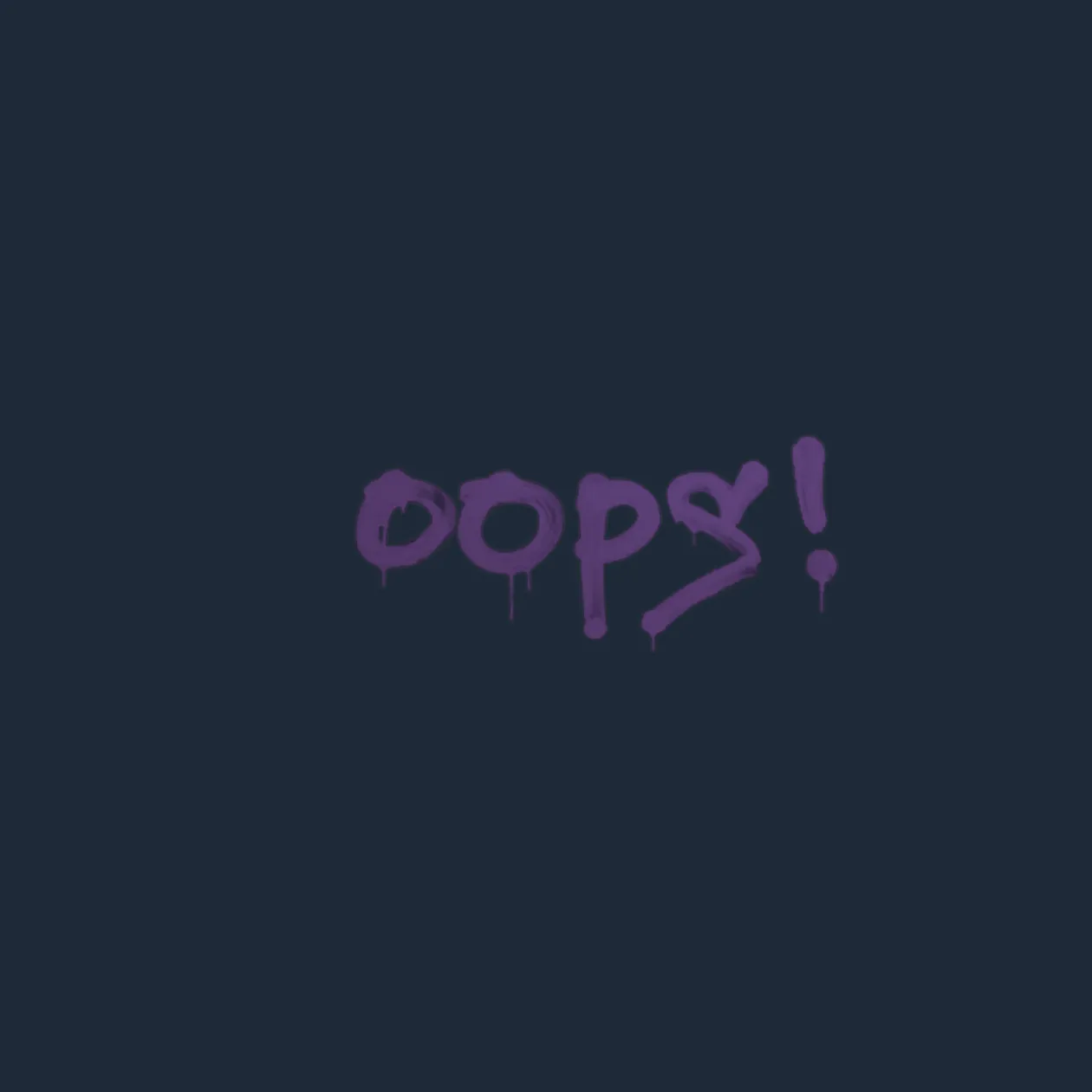 Sealed Graffiti | Oops (Monster Purple)