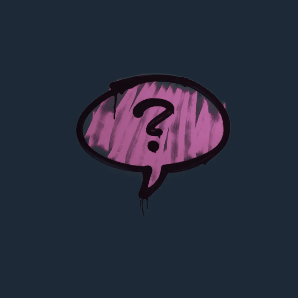 Sealed Graffiti | Question Mark (Bazooka Pink)