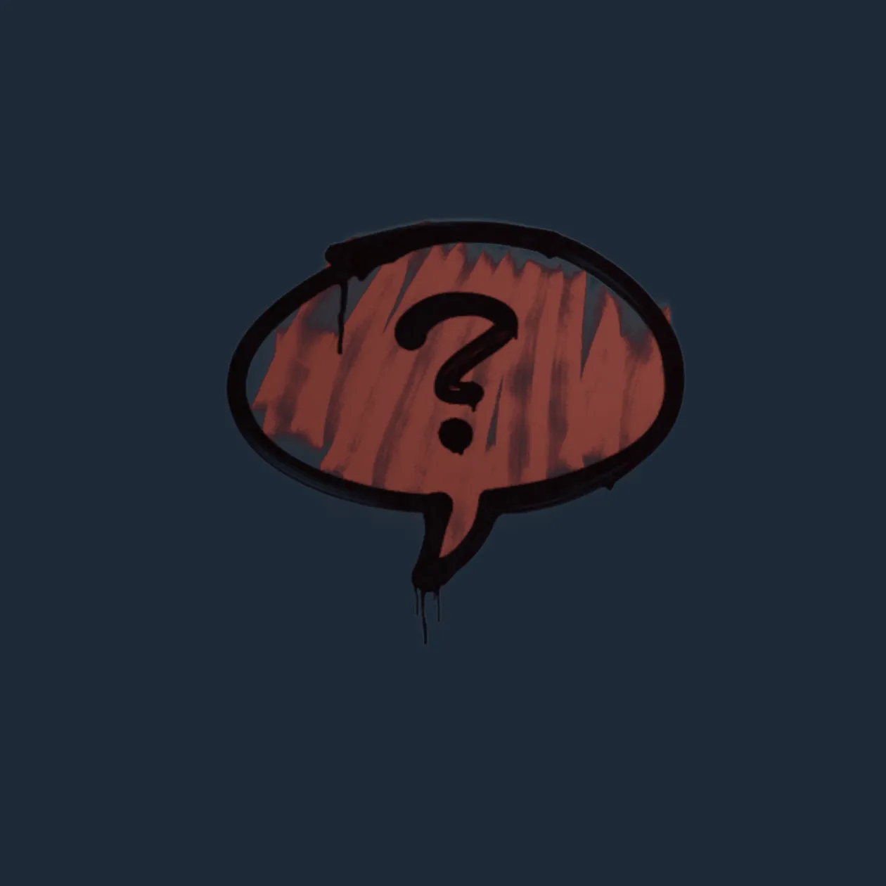 Sealed Graffiti | Question Mark (Brick Red)