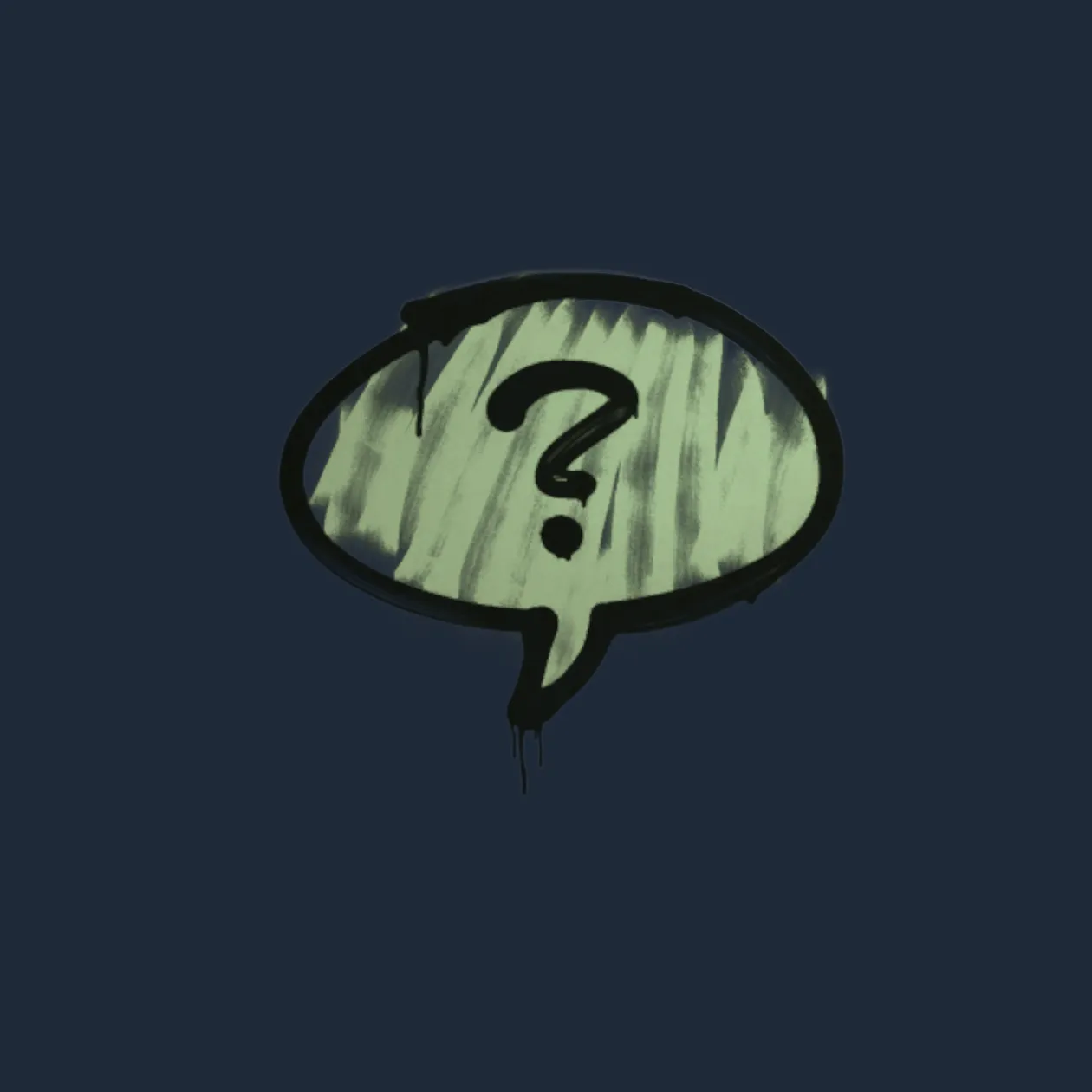 Sealed Graffiti | Question Mark (Cash Green)