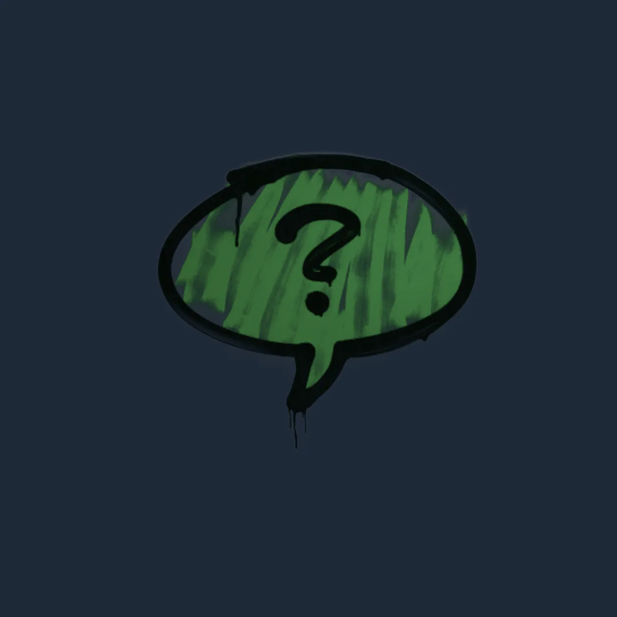 Sealed Graffiti | Question Mark (Jungle Green)