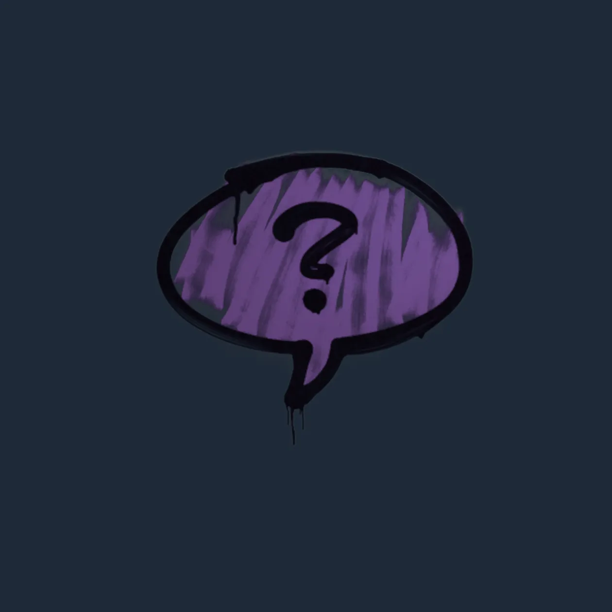 Sealed Graffiti | Question Mark (Monster Purple)