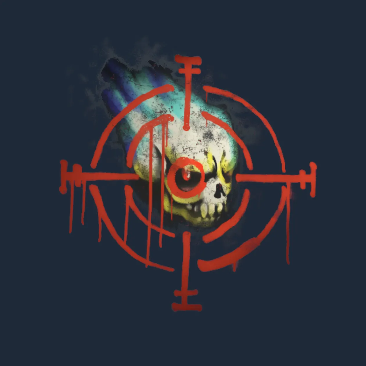Sealed Graffiti | Skull n' Crosshairs
