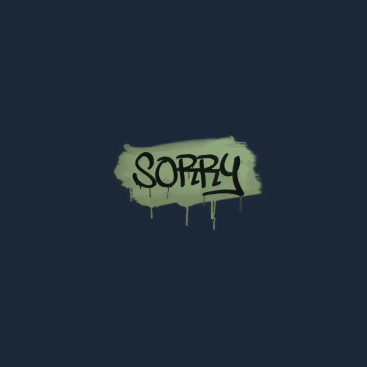 Sealed Graffiti | Sorry (Cash Green)