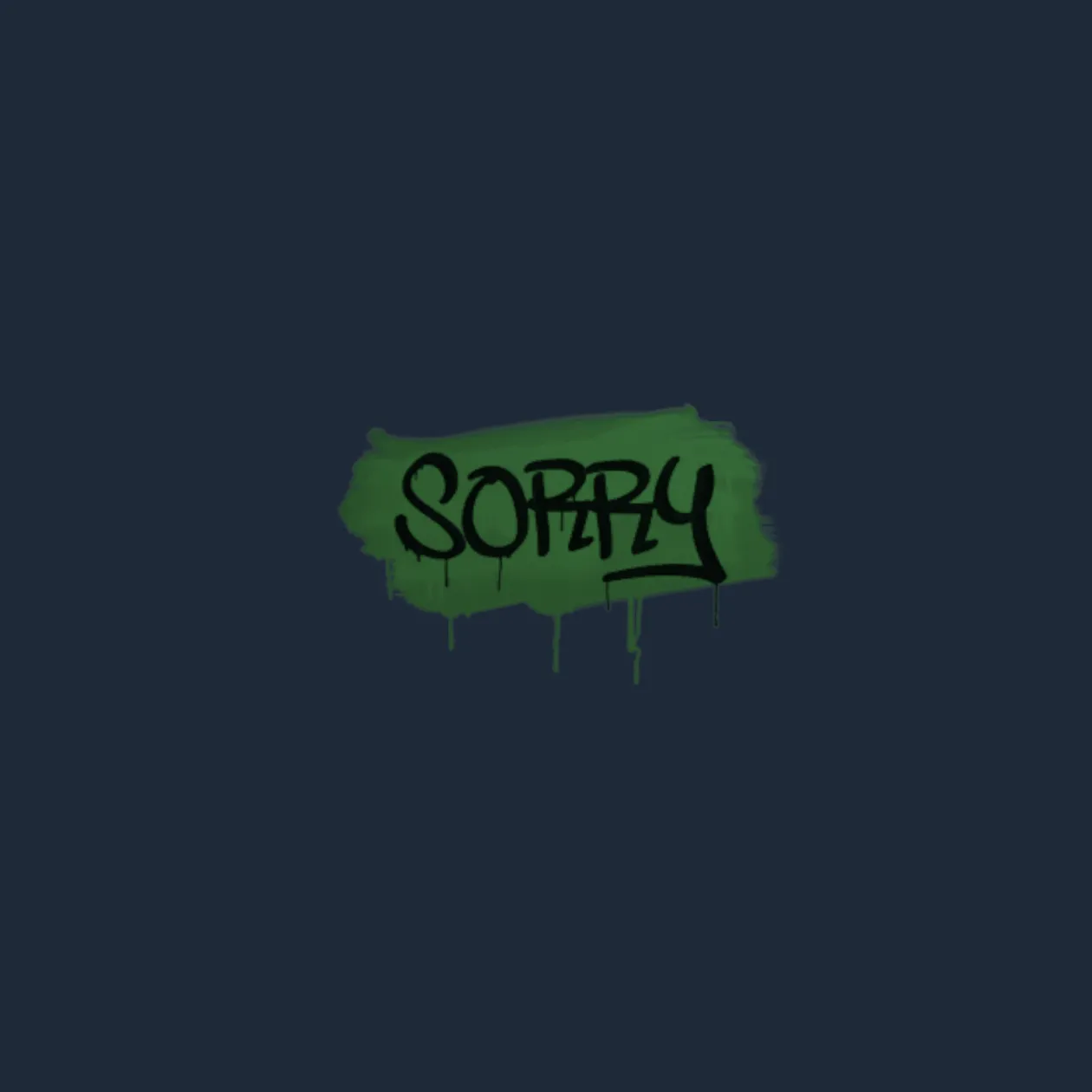 Sealed Graffiti | Sorry (Jungle Green)
