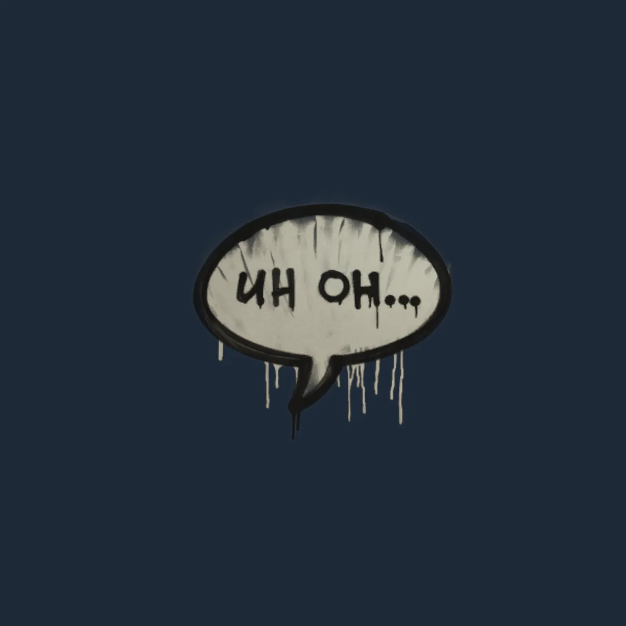 Sealed Graffiti | Uh Oh (Shark White)