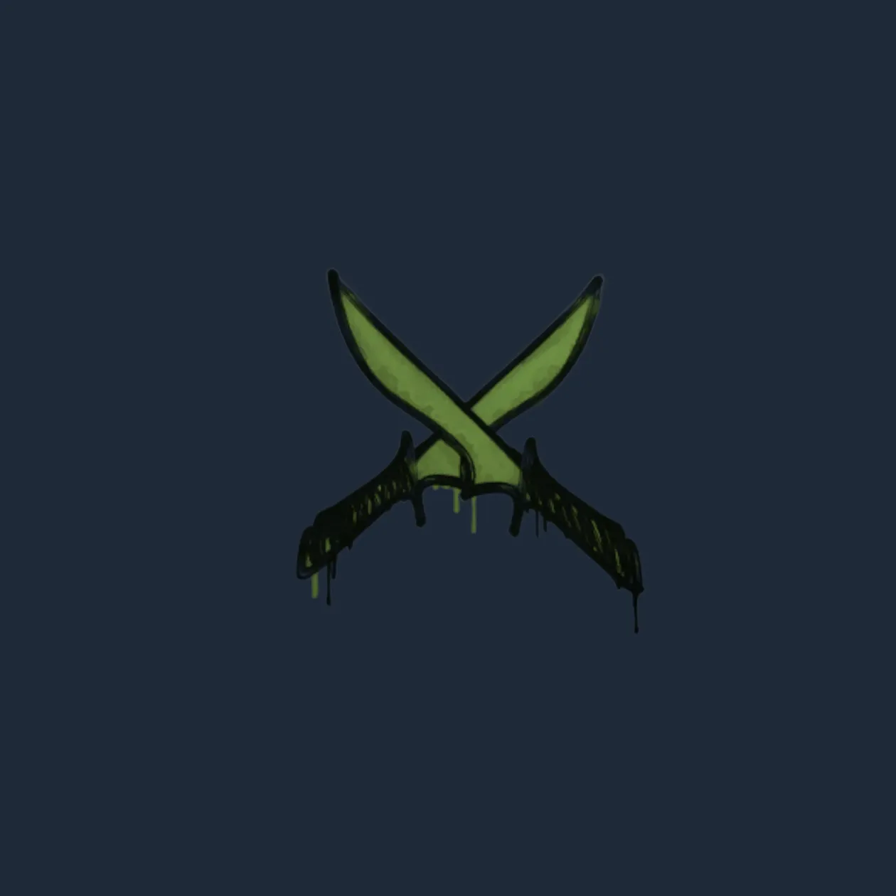 Sealed Graffiti | X-Knives (Battle Green)