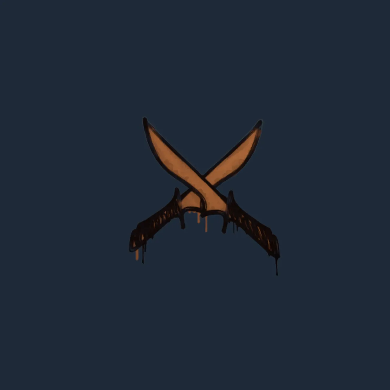 Sealed Graffiti | X-Knives (Tiger Orange)