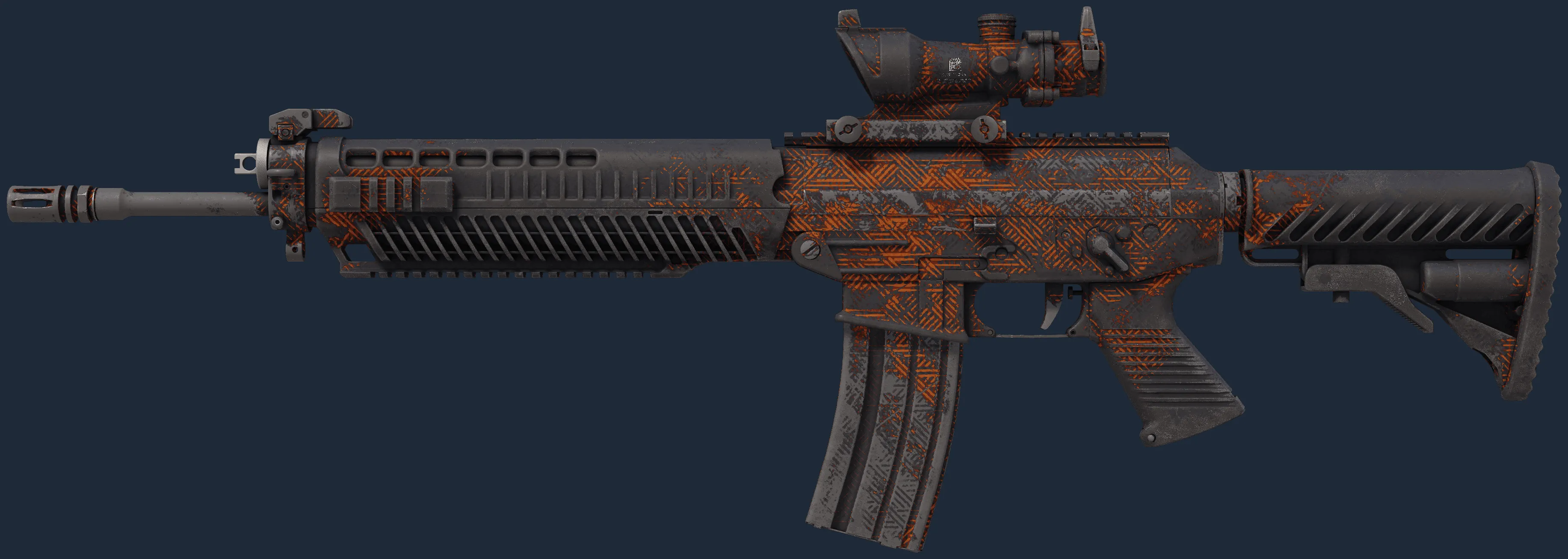 SG 553 | Basket Halftone (Battle-Scarred)