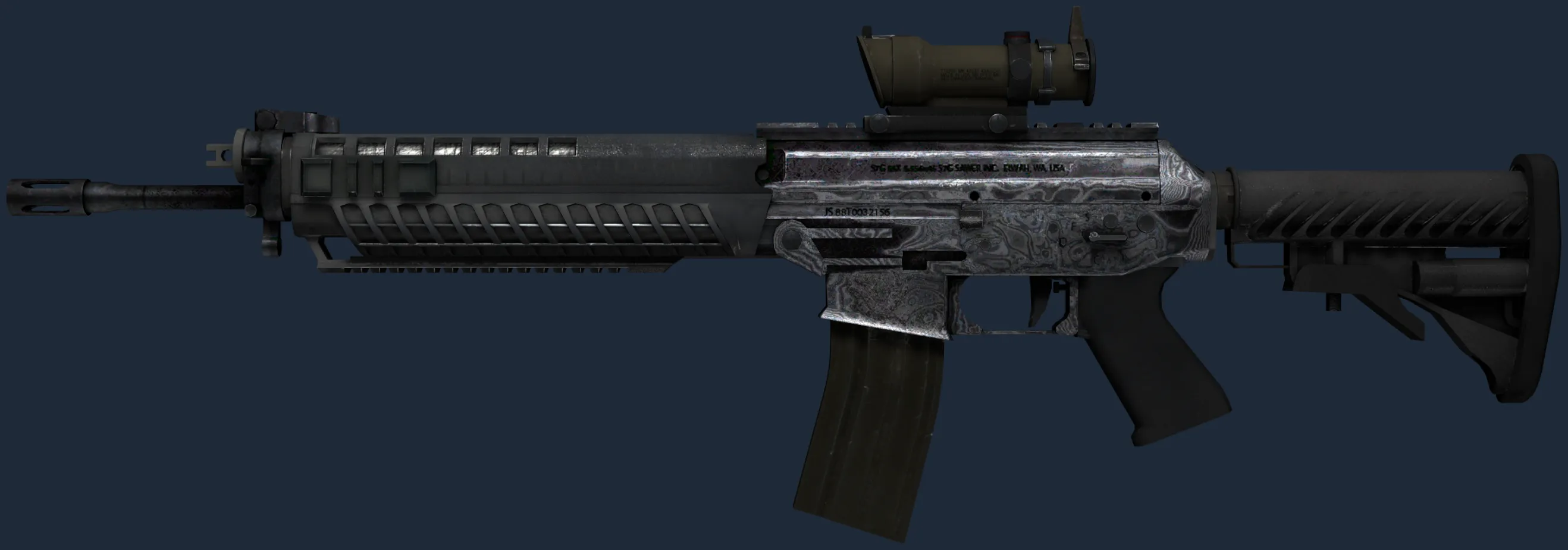 SG 553 | Damascus Steel (Field-Tested)