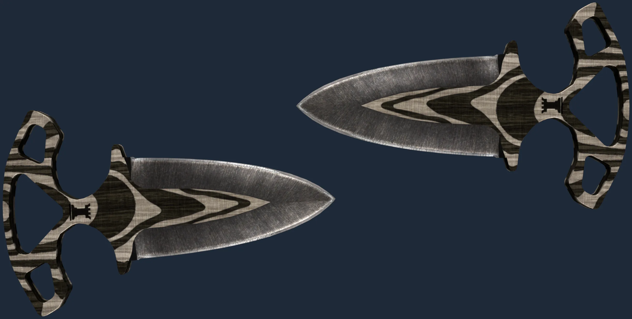 ★ Shadow Daggers | Black Laminate (Well-Worn)
