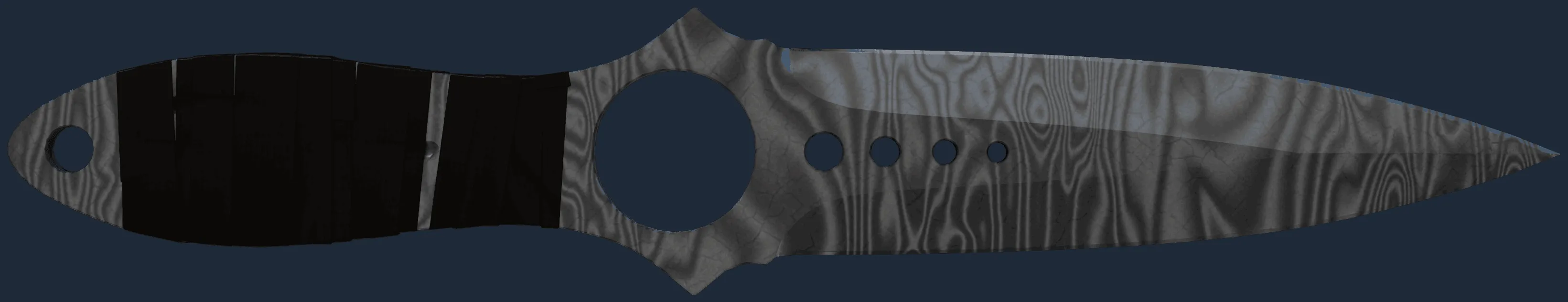 ★ Skeleton Knife | Damascus Steel (Battle-Scarred)
