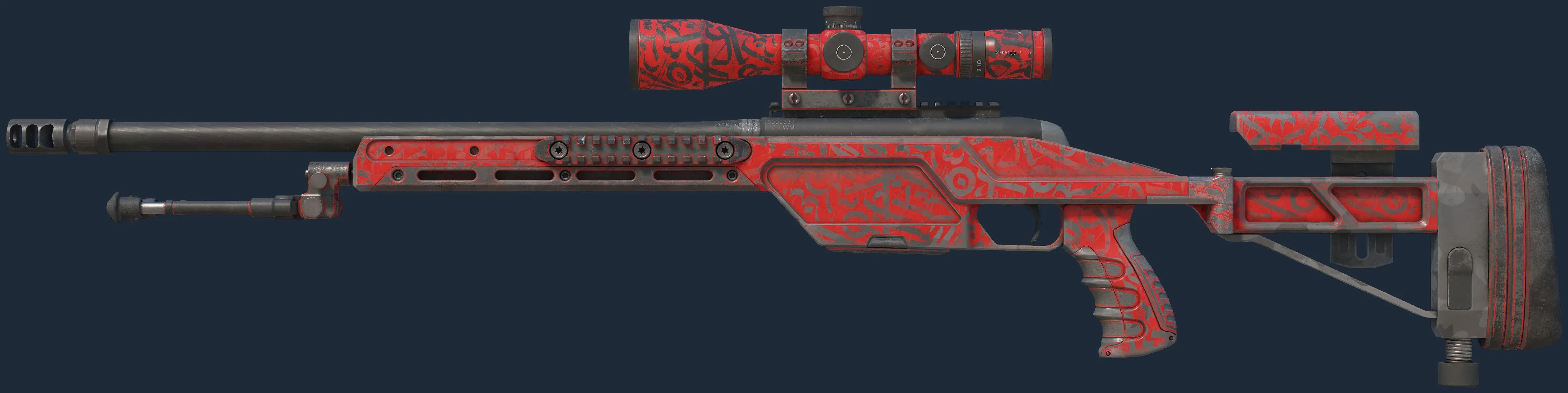 SSG 08 | Calligrafaux (Battle-Scarred)