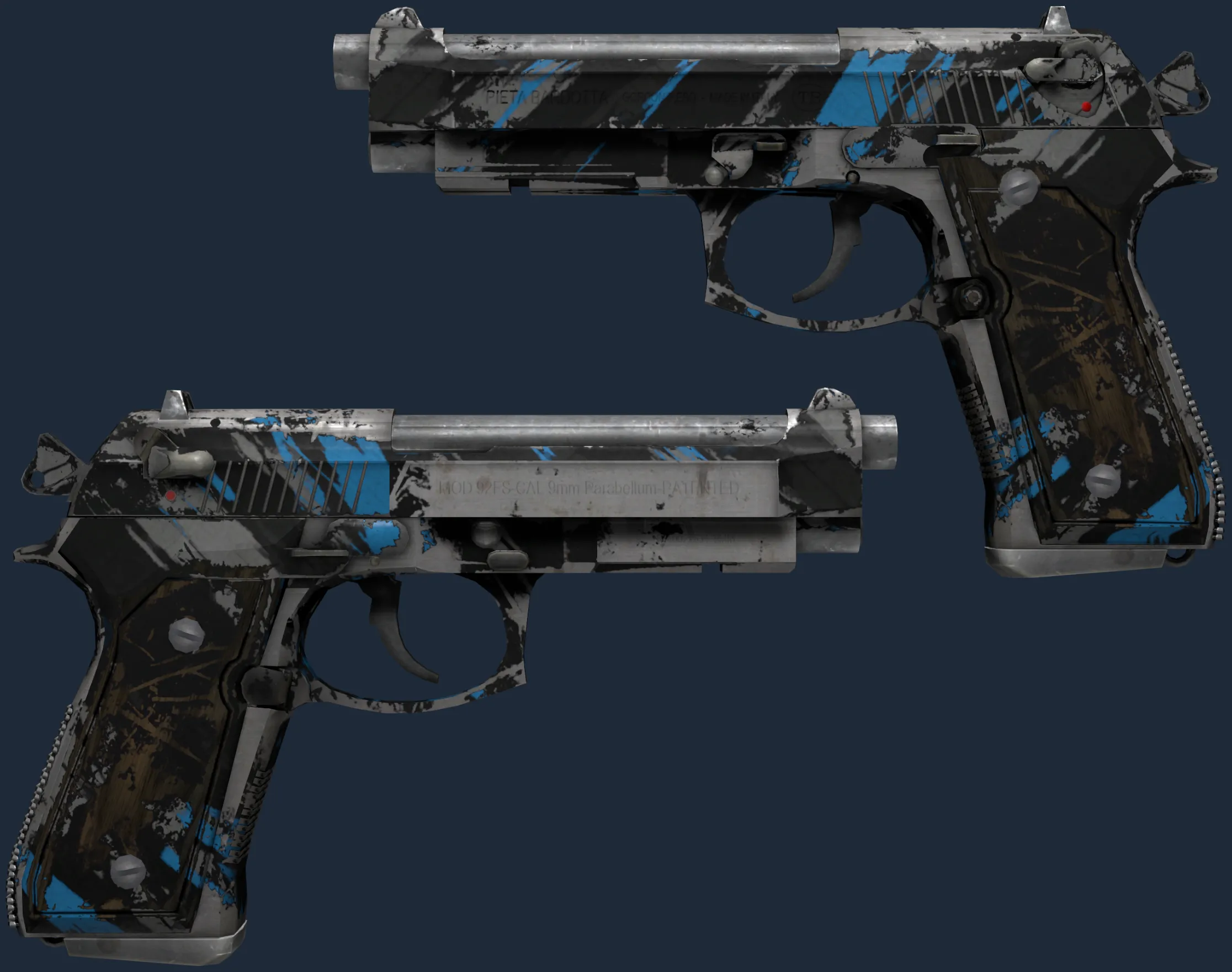StatTrak Dual Berettas | Shred (Battle-Scarred)