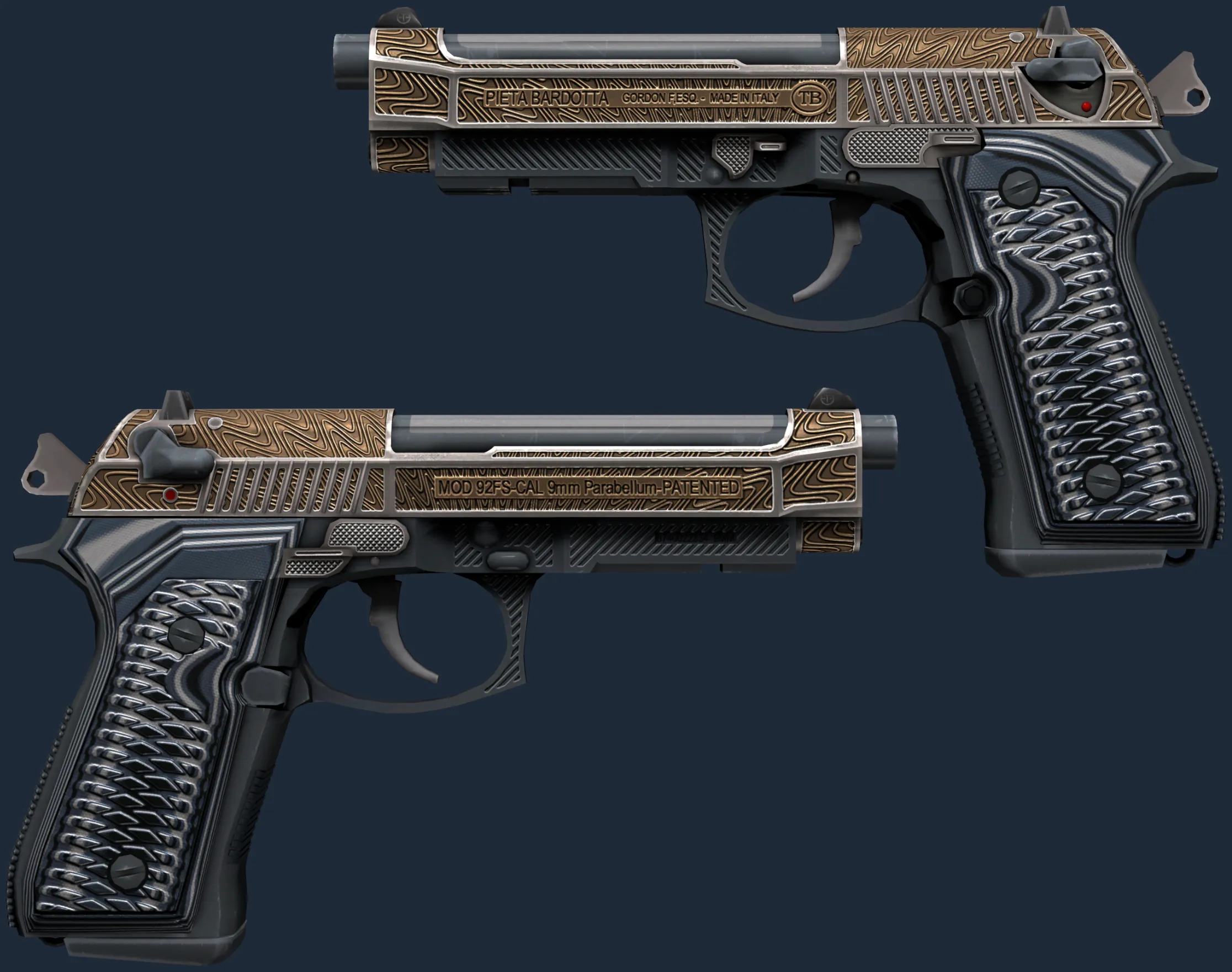StatTrak Dual Berettas | Tread (Minimal Wear)
