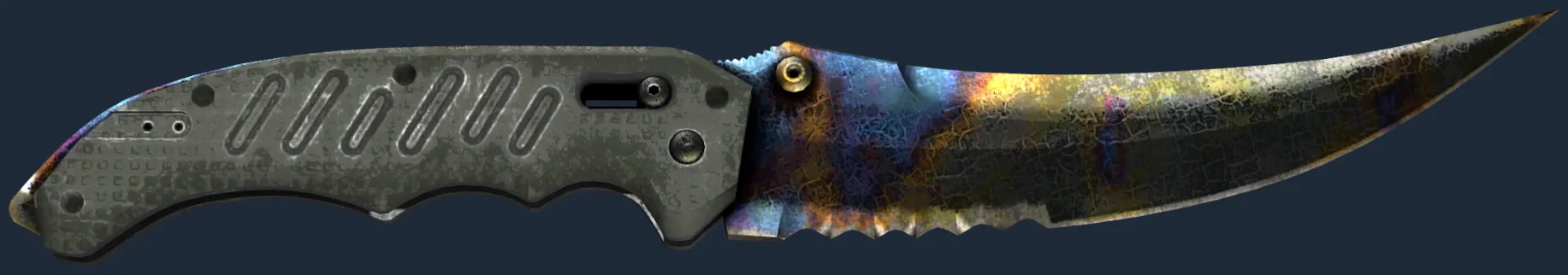 StatTrak ★ Flip Knife | Case Hardened (Battle-Scarred)