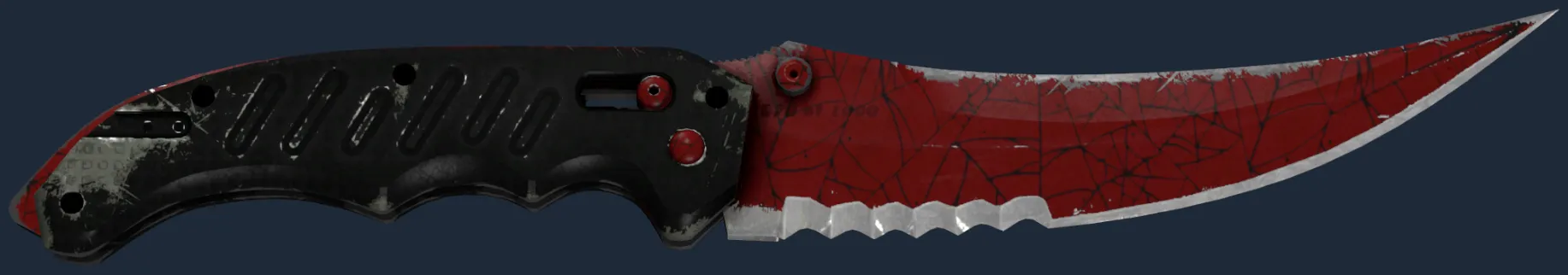 StatTrak ★ Flip Knife | Crimson Web (Well-Worn)