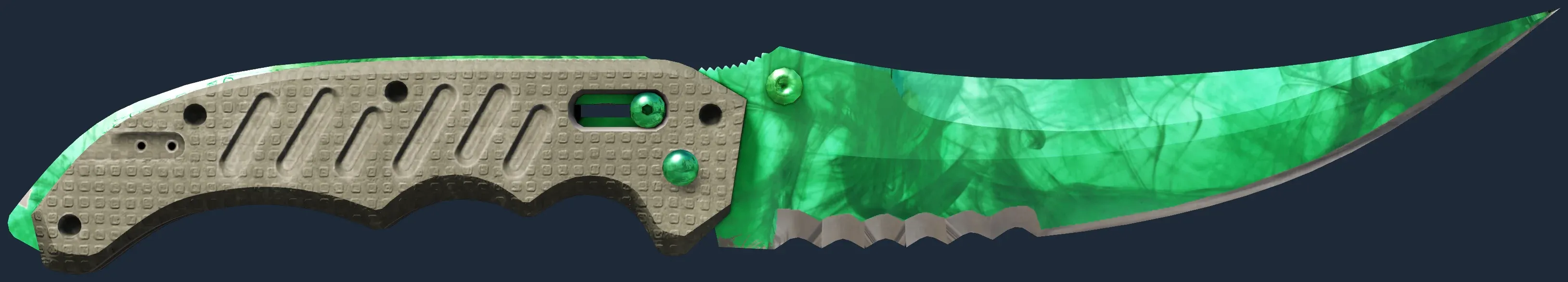 StatTrak ★ Flip Knife | Gamma Doppler Emerald (Factory New)