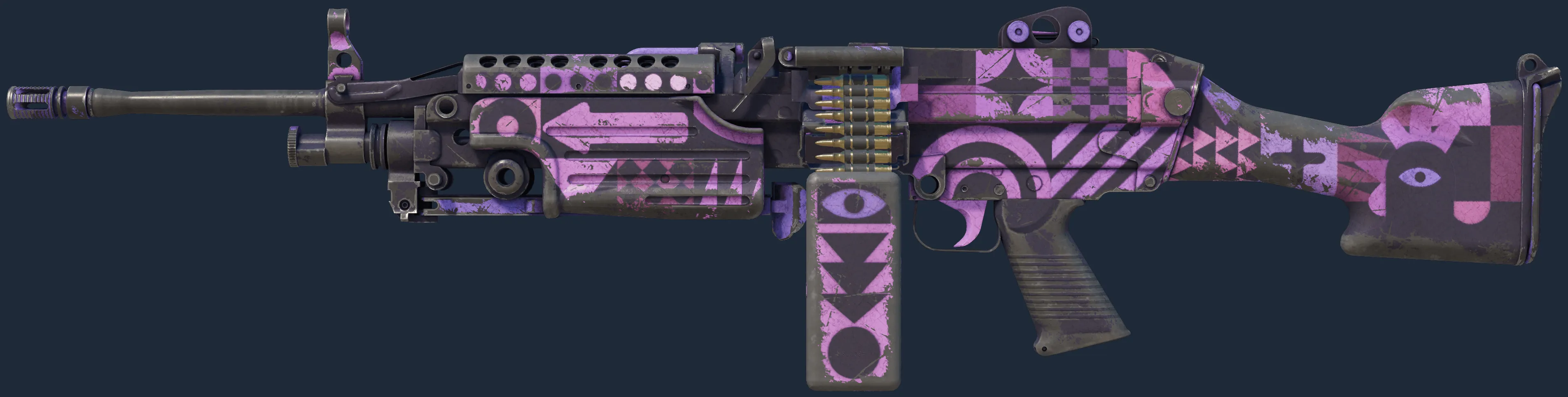 StatTrak M249 | Bock Blocks (Battle-Scarred)