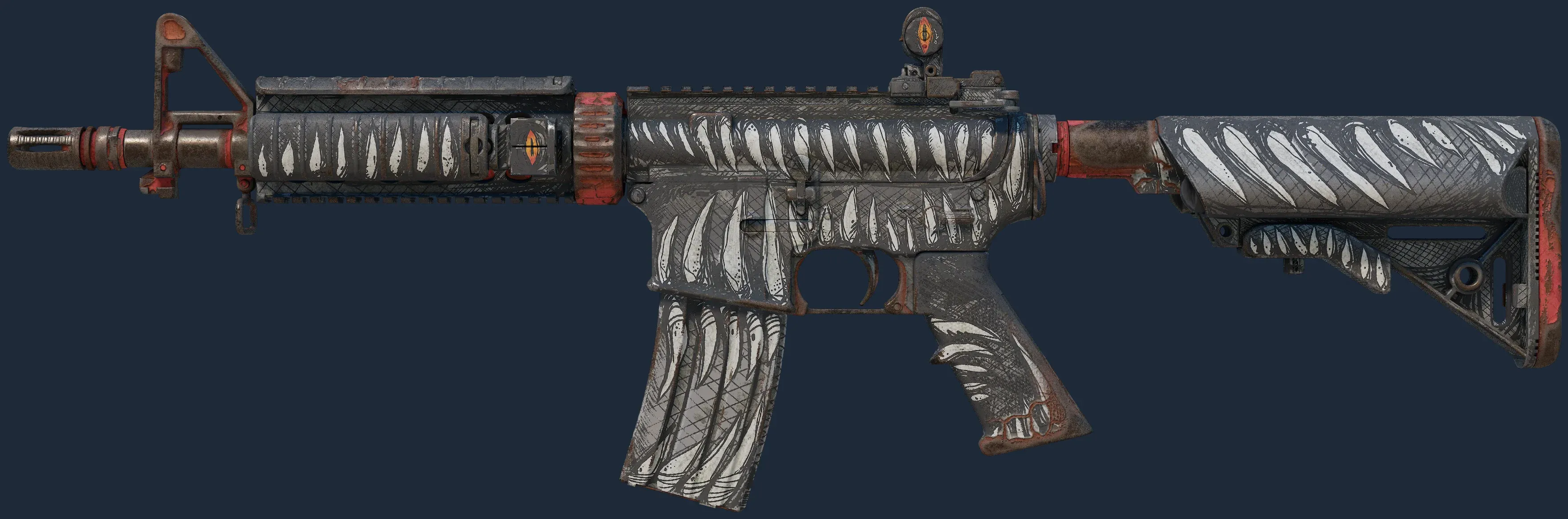 StatTrak M4A4 | Zubastick (Battle-Scarred)