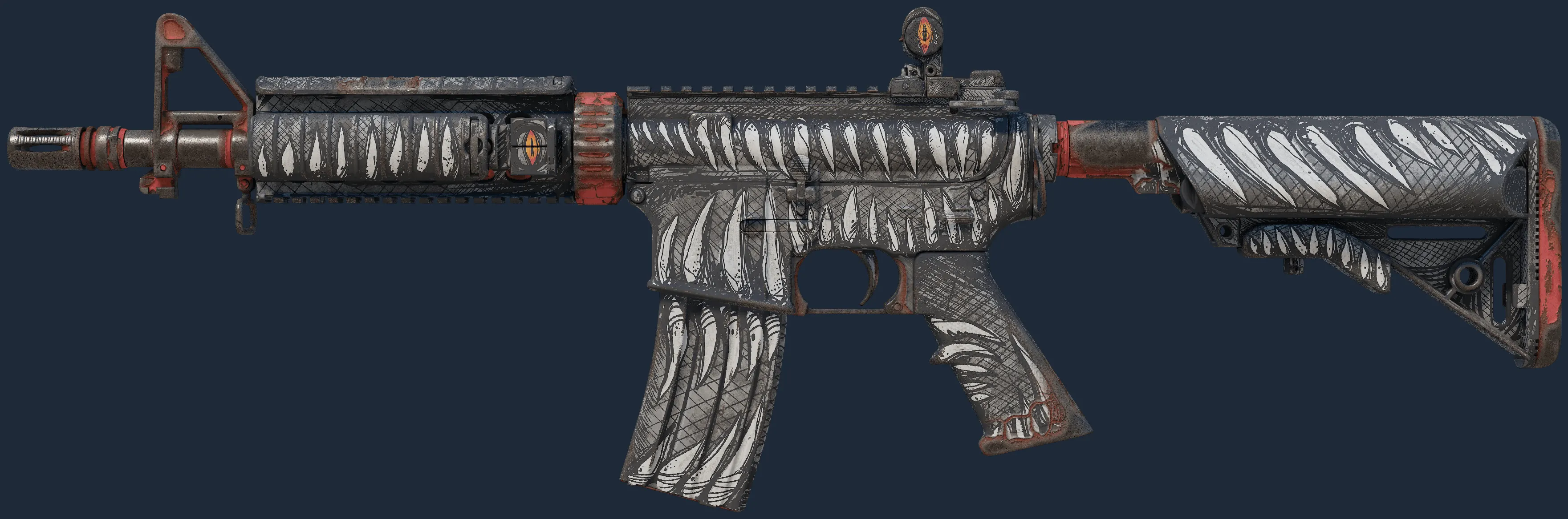 StatTrak M4A4 | Zubastick (Well-Worn)