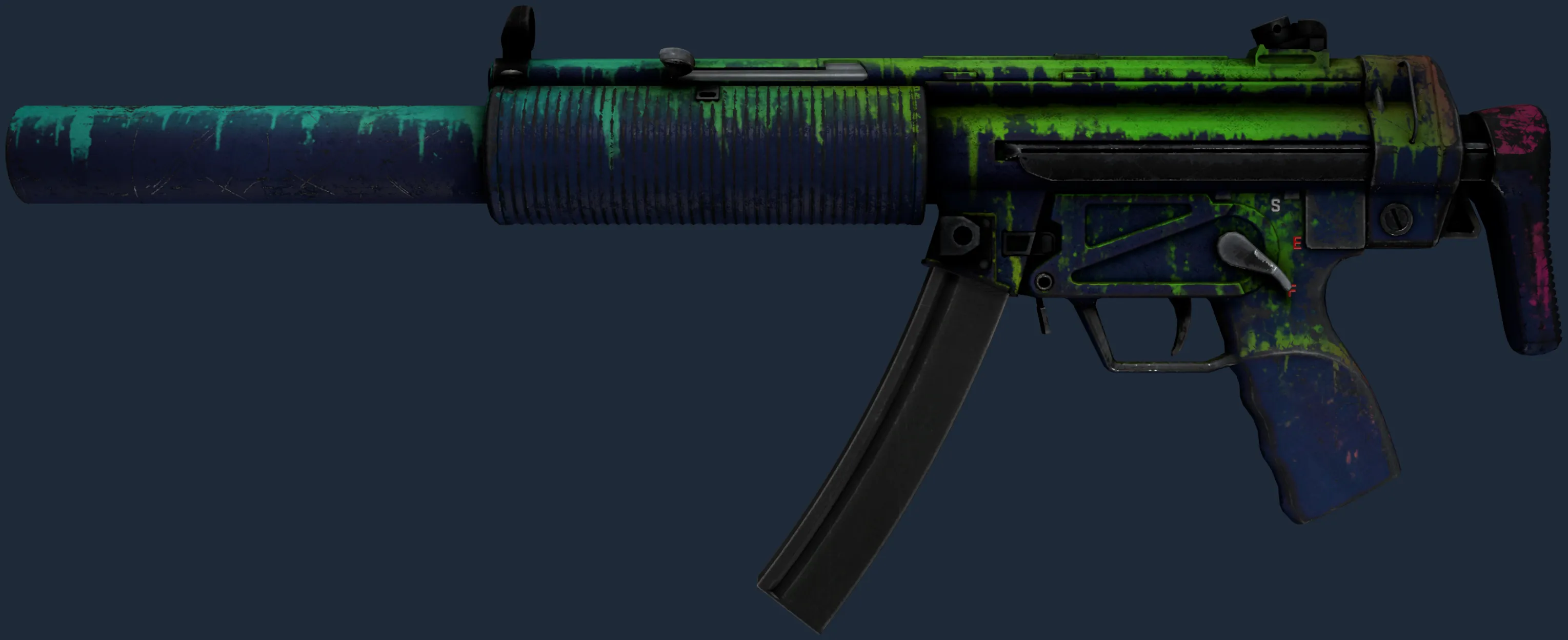 StatTrak MP5-SD | Phosphor (Battle-Scarred)