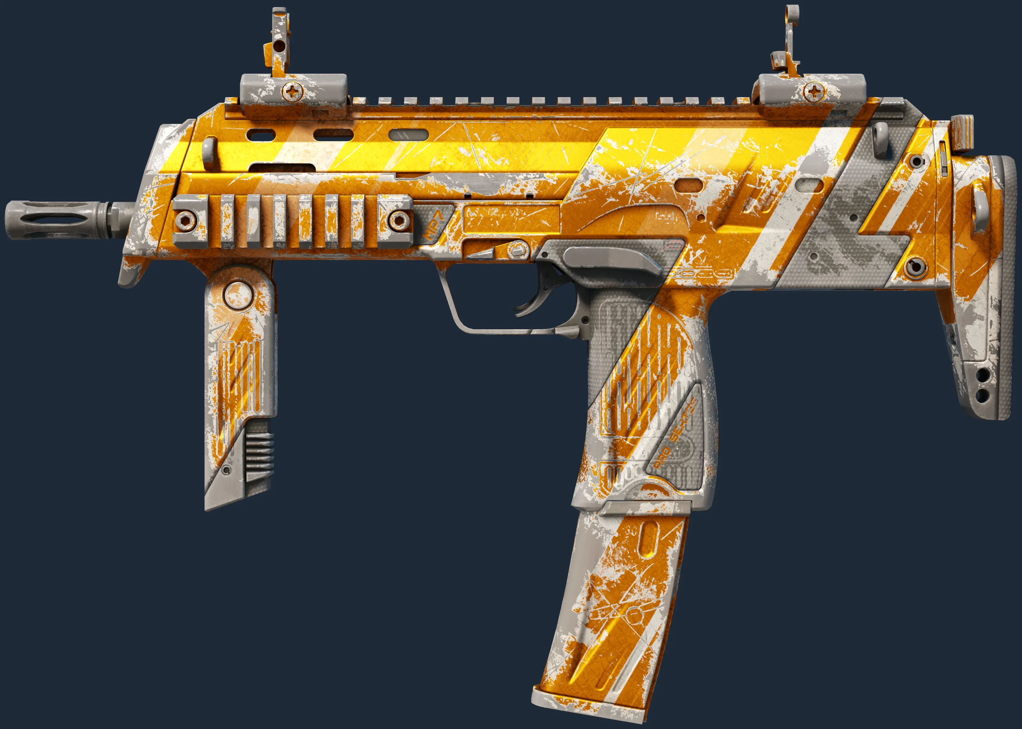 StatTrak MP7 | Amberline (Battle-Scarred)