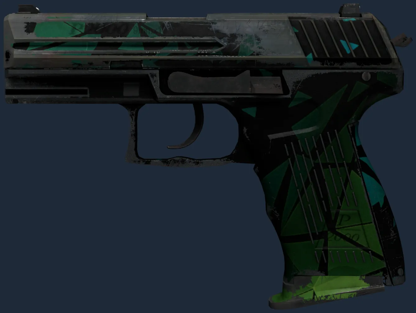 StatTrak P2000 | Pulse (Battle-Scarred)