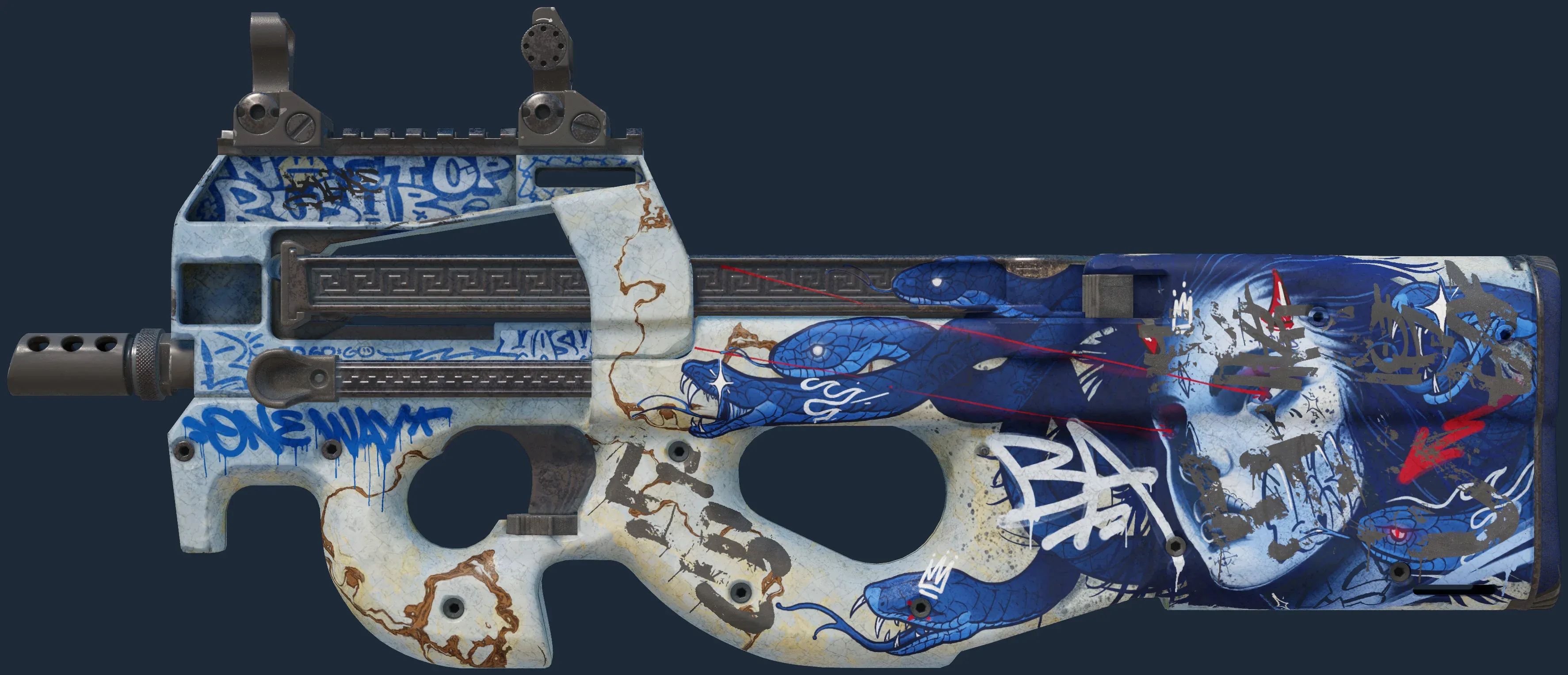 StatTrak P90 | Deathgaze (Battle-Scarred)