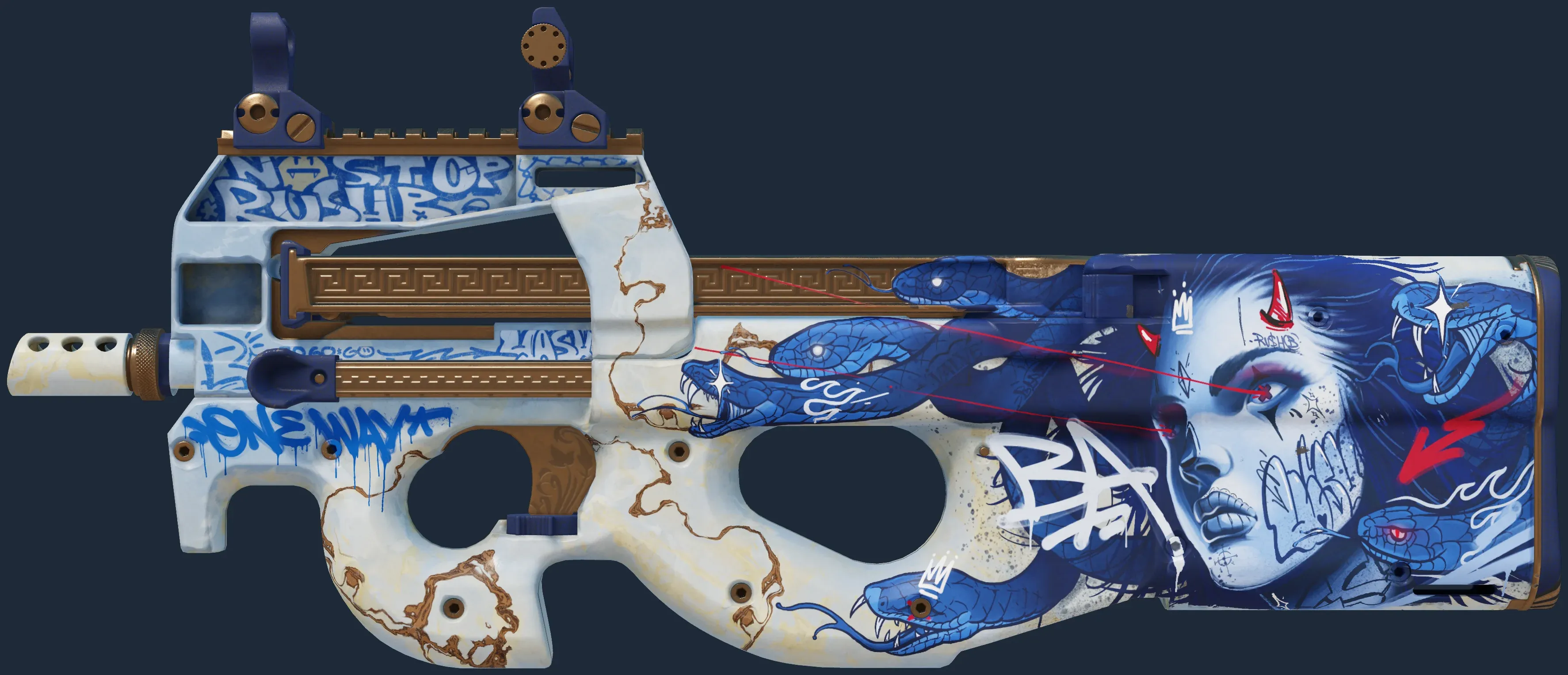 StatTrak P90 | Deathgaze (Minimal Wear)