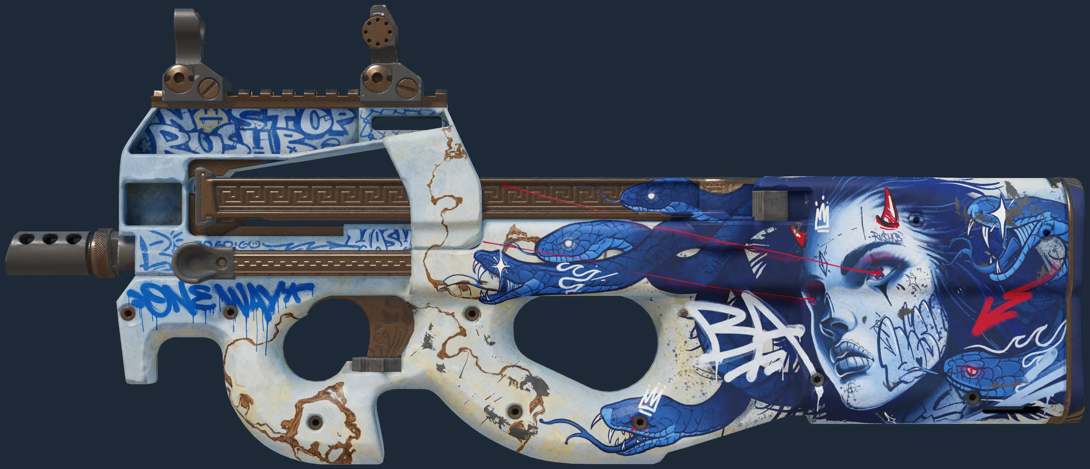 StatTrak P90 | Deathgaze (Well-Worn)