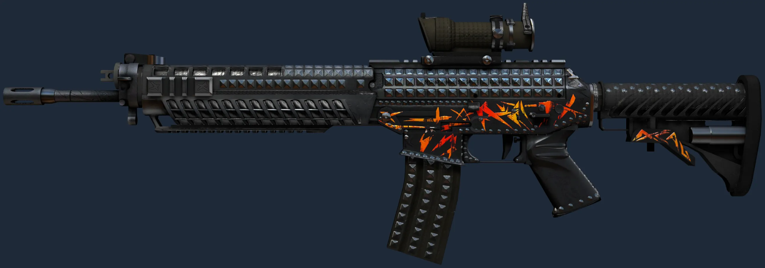 StatTrak SG 553 | Heavy Metal (Minimal Wear)