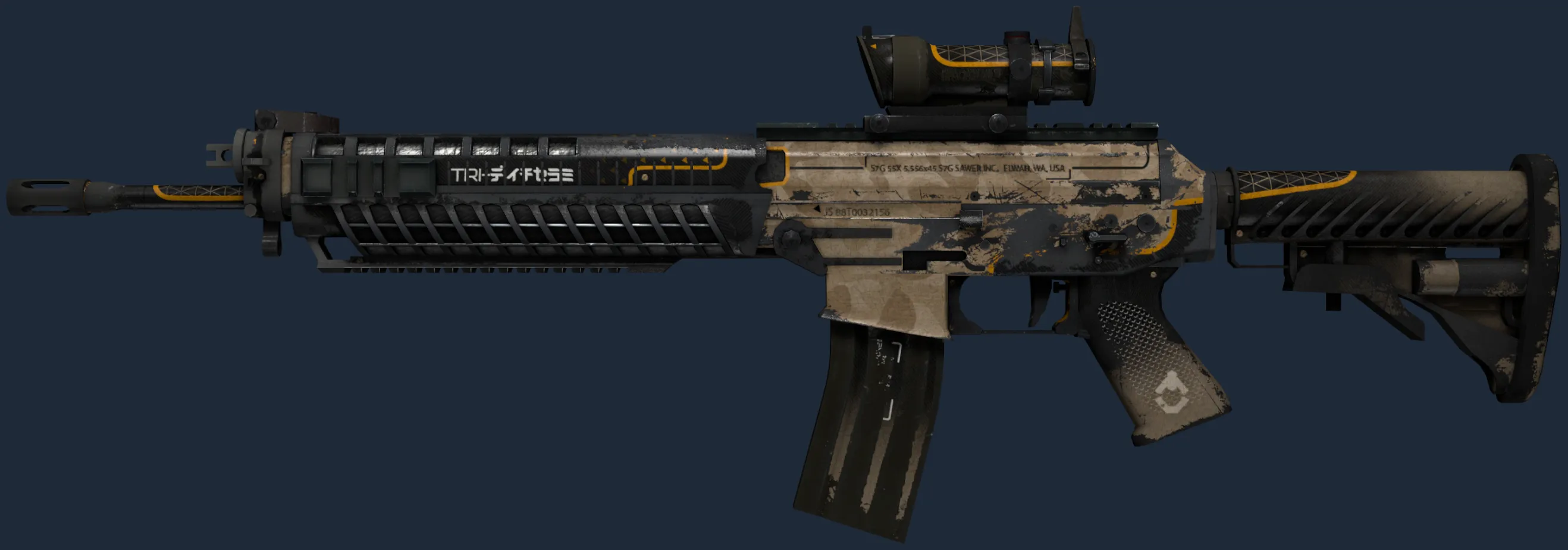 StatTrak SG 553 | Triarch (Battle-Scarred)
