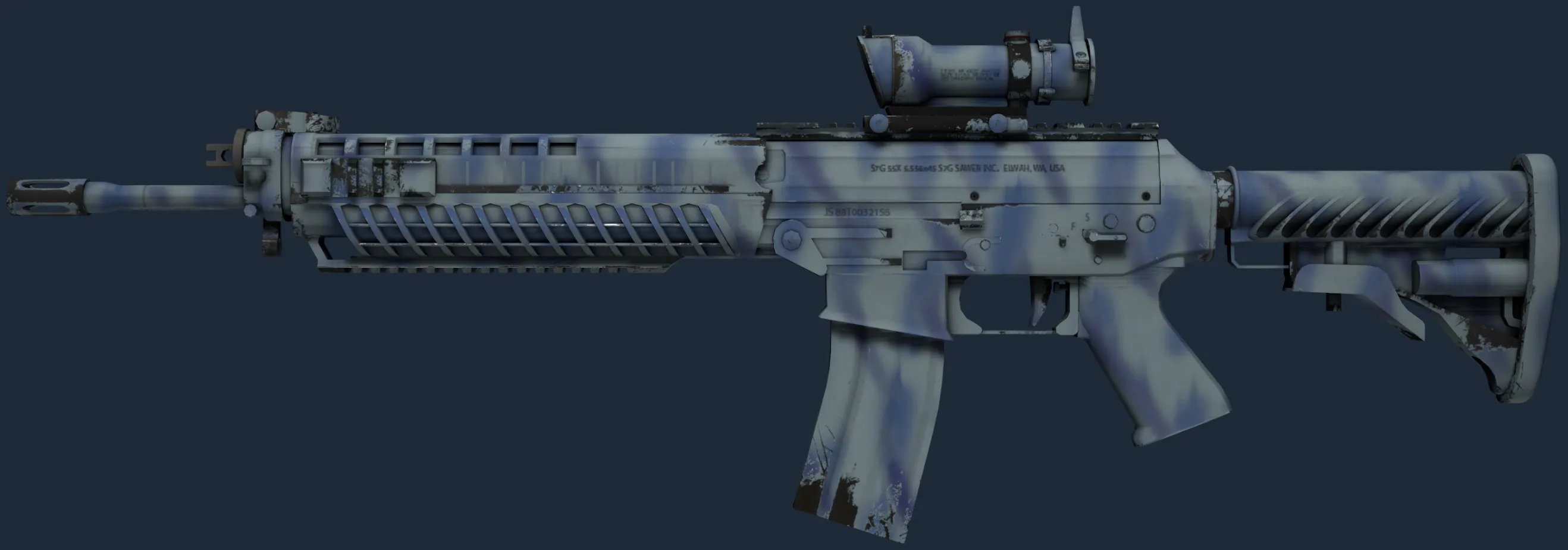 StatTrak SG 553 | Wave Spray (Minimal Wear)