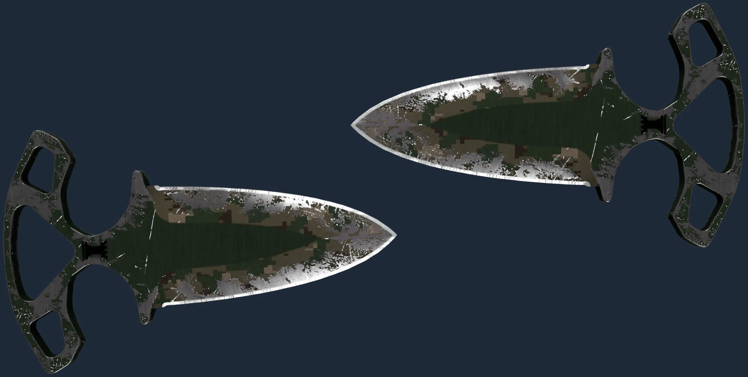 StatTrak ★ Shadow Daggers | Forest DDPAT (Battle-Scarred)