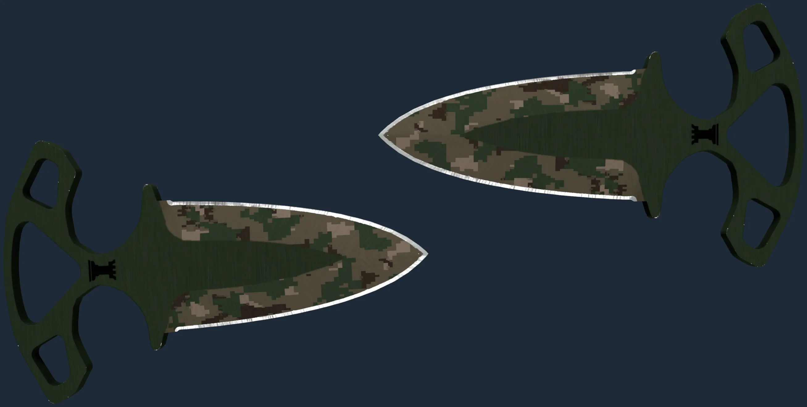 StatTrak ★ Shadow Daggers | Forest DDPAT (Minimal Wear)