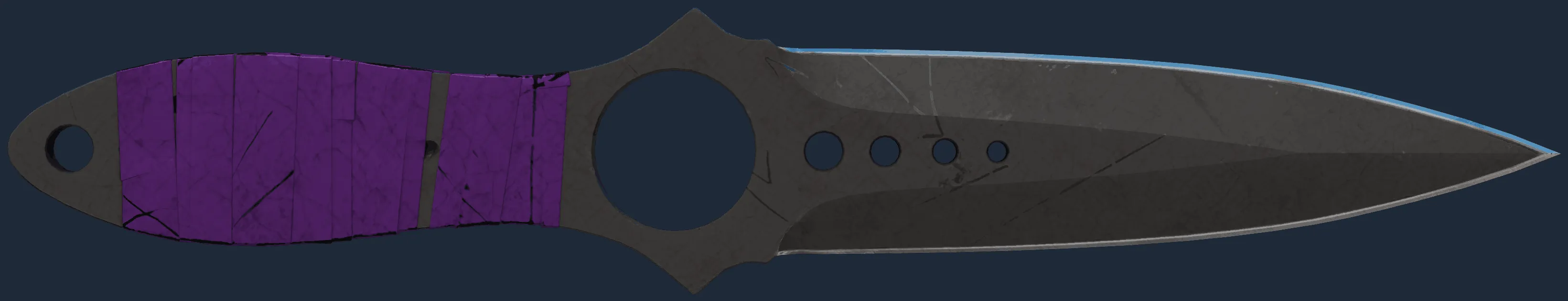 StatTrak ★ Skeleton Knife | Ultraviolet (Battle-Scarred)