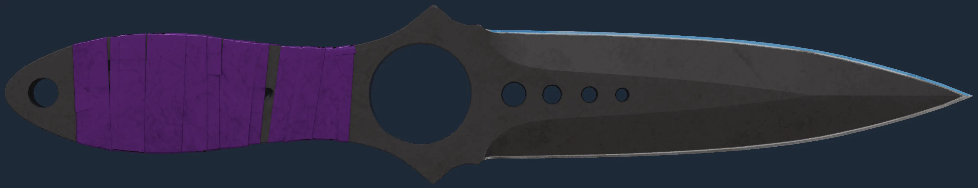 StatTrak ★ Skeleton Knife | Ultraviolet (Well-Worn)