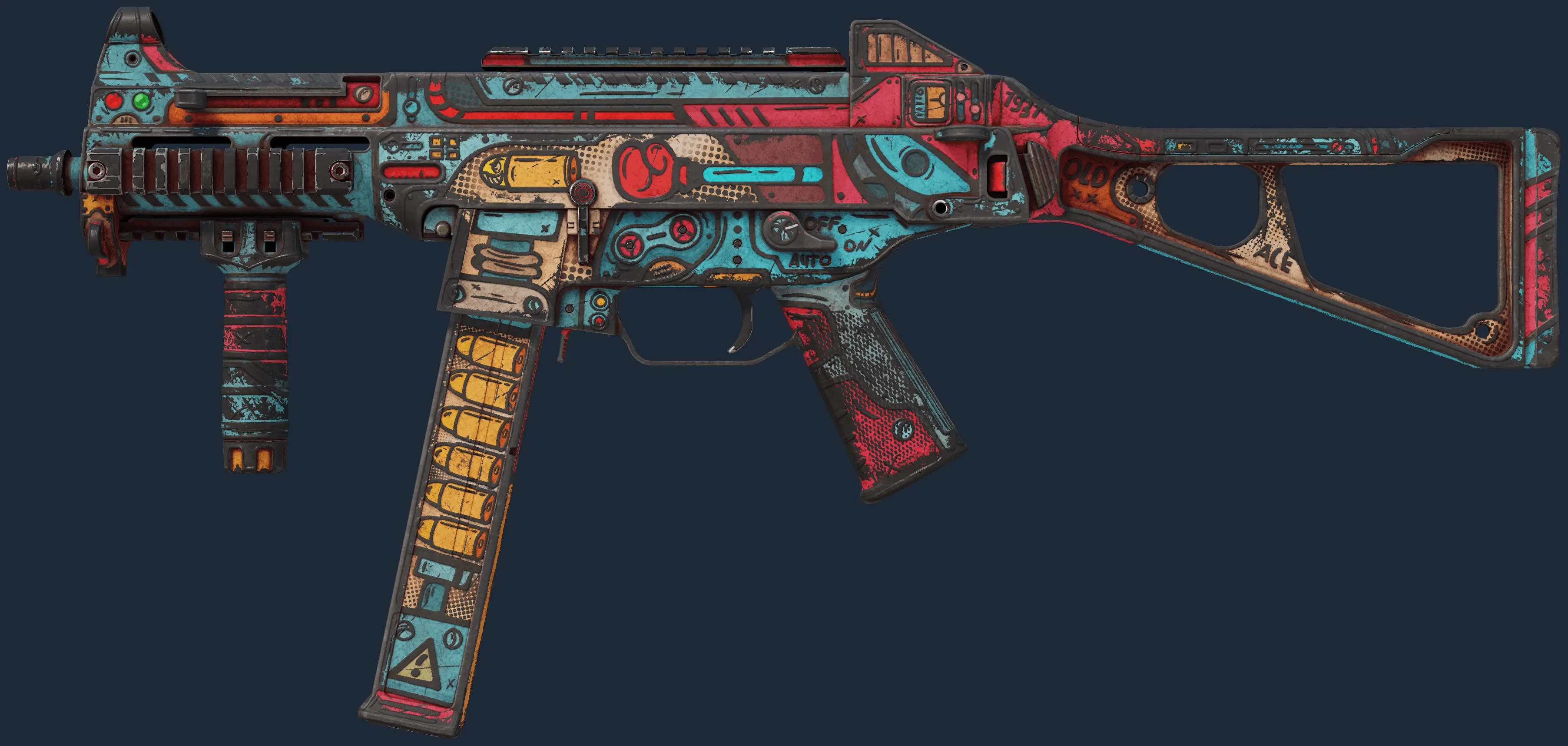 StatTrak UMP-45 | K.O. Factory (Battle-Scarred)