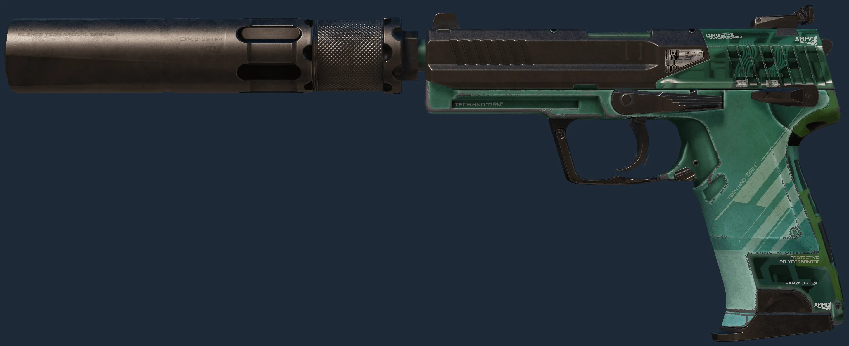 StatTrak USP-S | PC-GRN (Well-Worn)