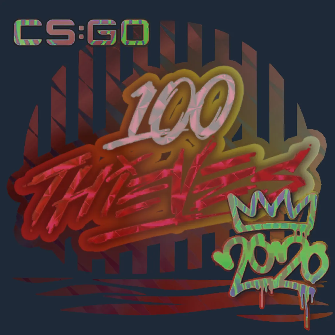 Sticker | 100 Thieves (Holo) | 2020 RMR