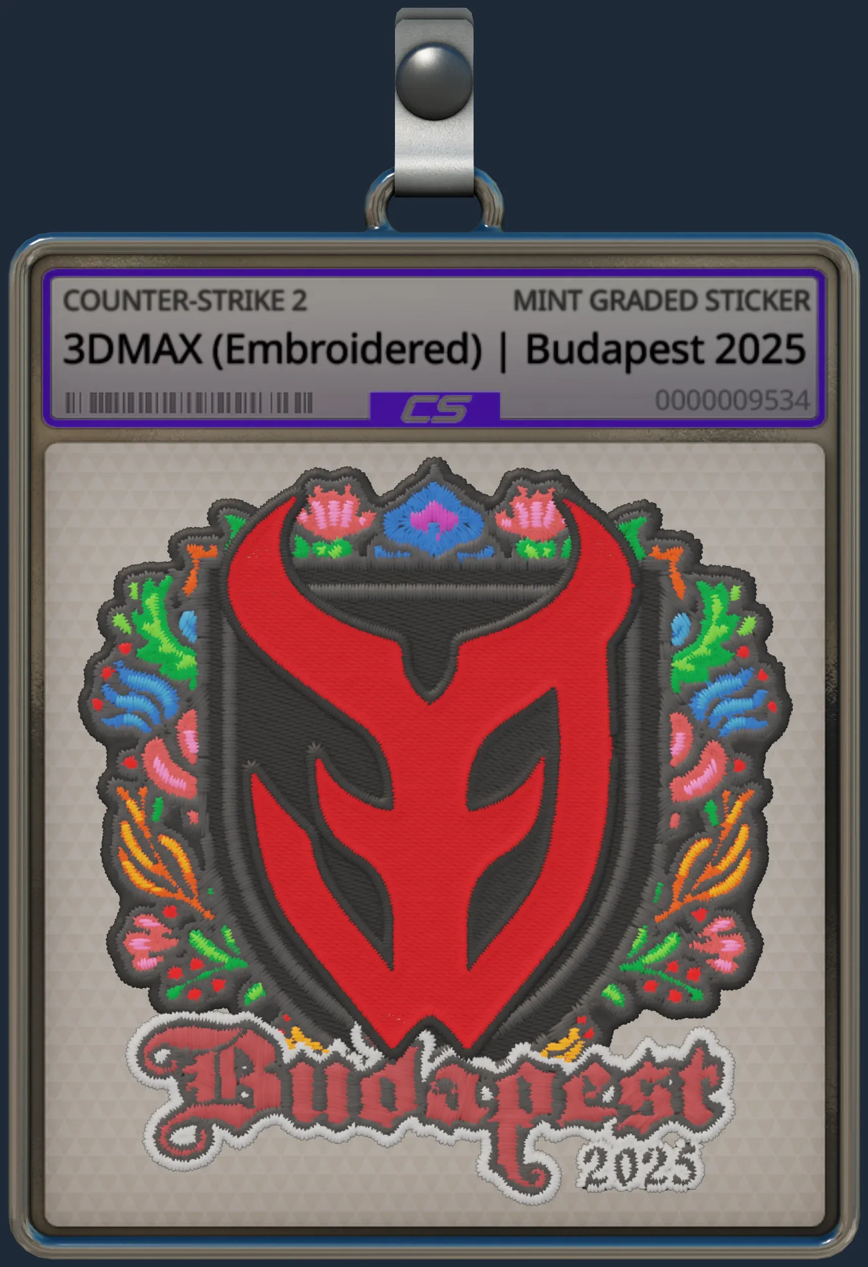 Sticker | 3DMAX (Embroidered) | Budapest 2025