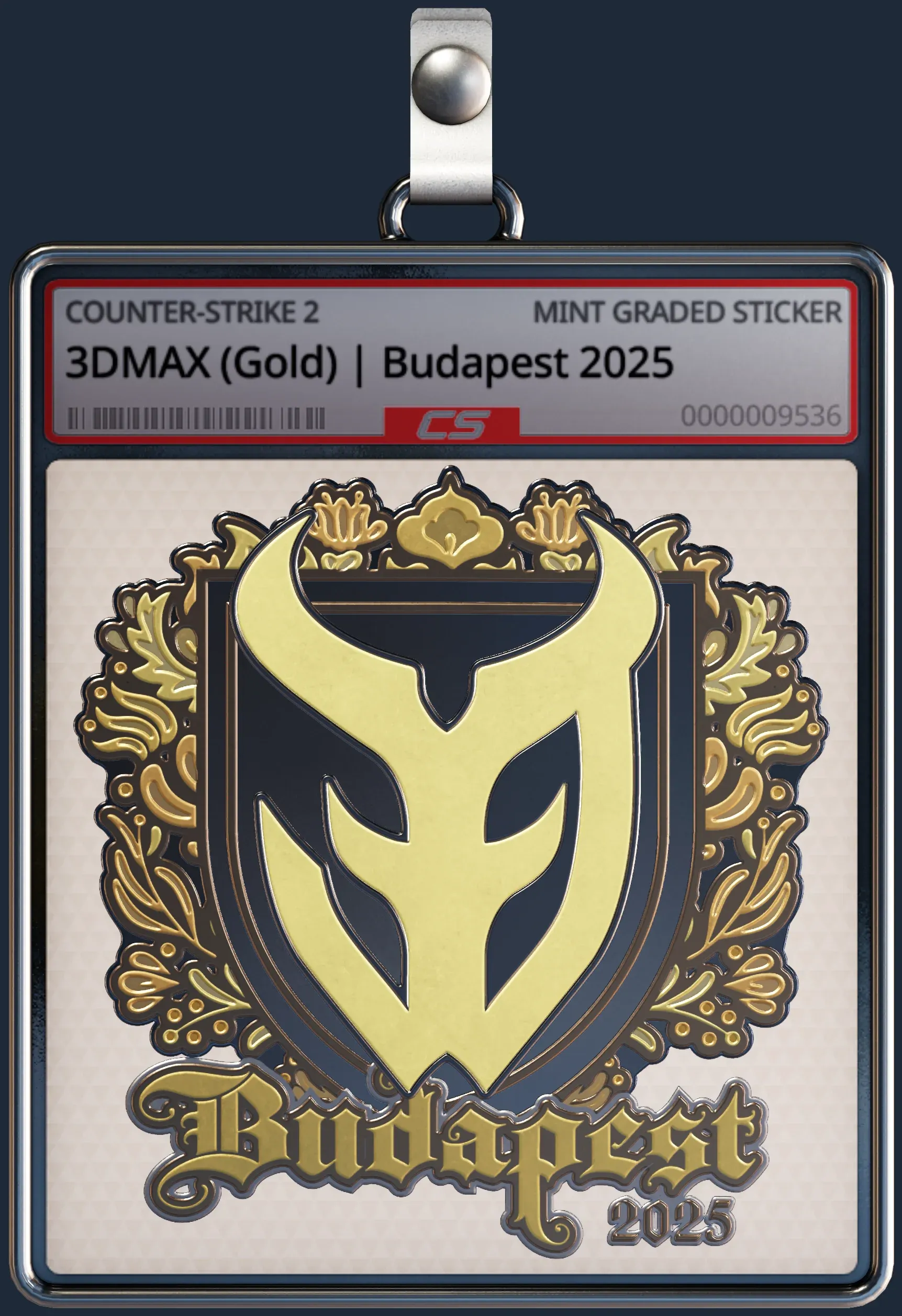 Sticker | 3DMAX (Gold) | Budapest 2025